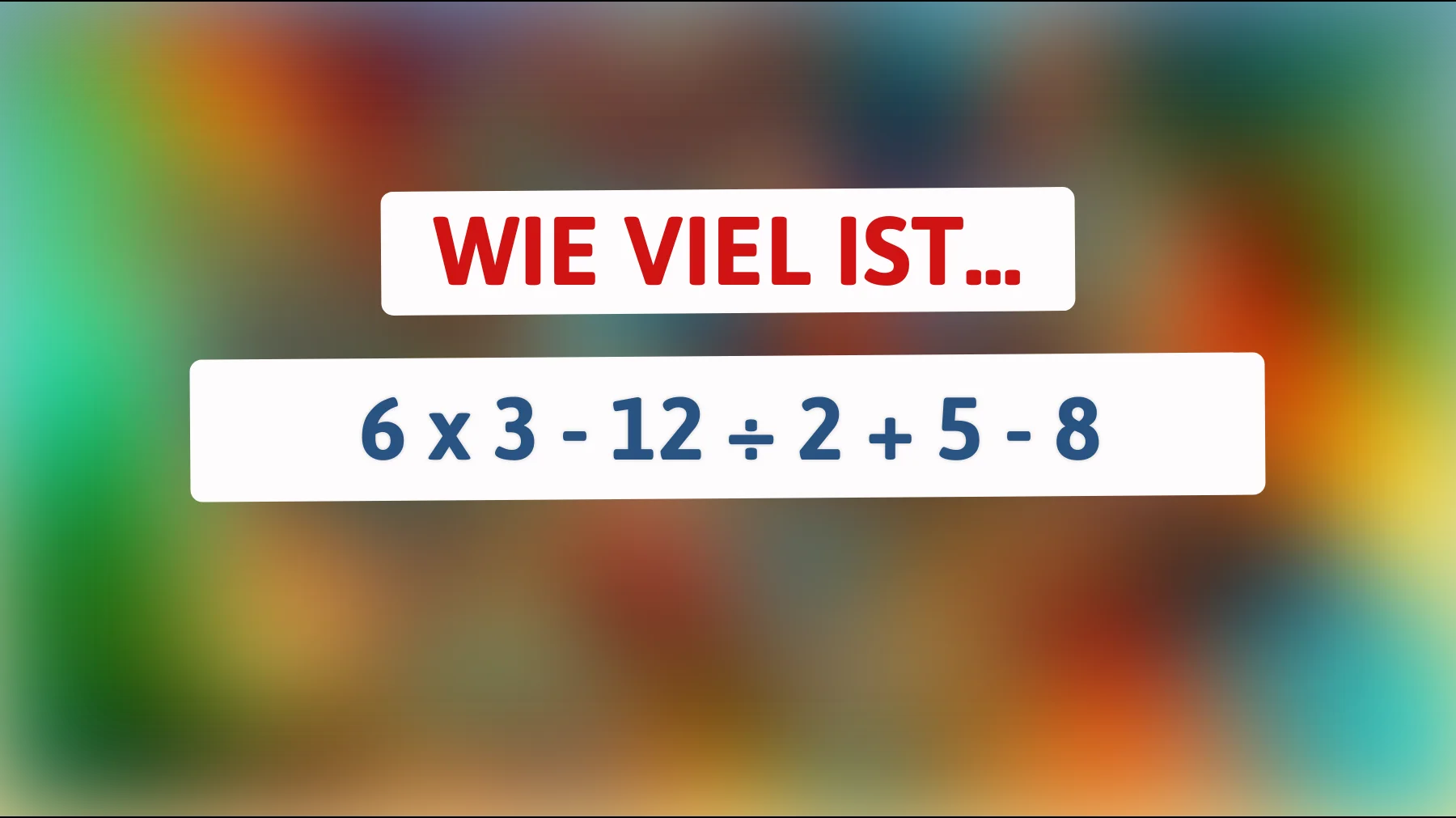 Nur die klügsten Köpfe können diese Matheherausforderung richtig lösen - Traust du dich?"