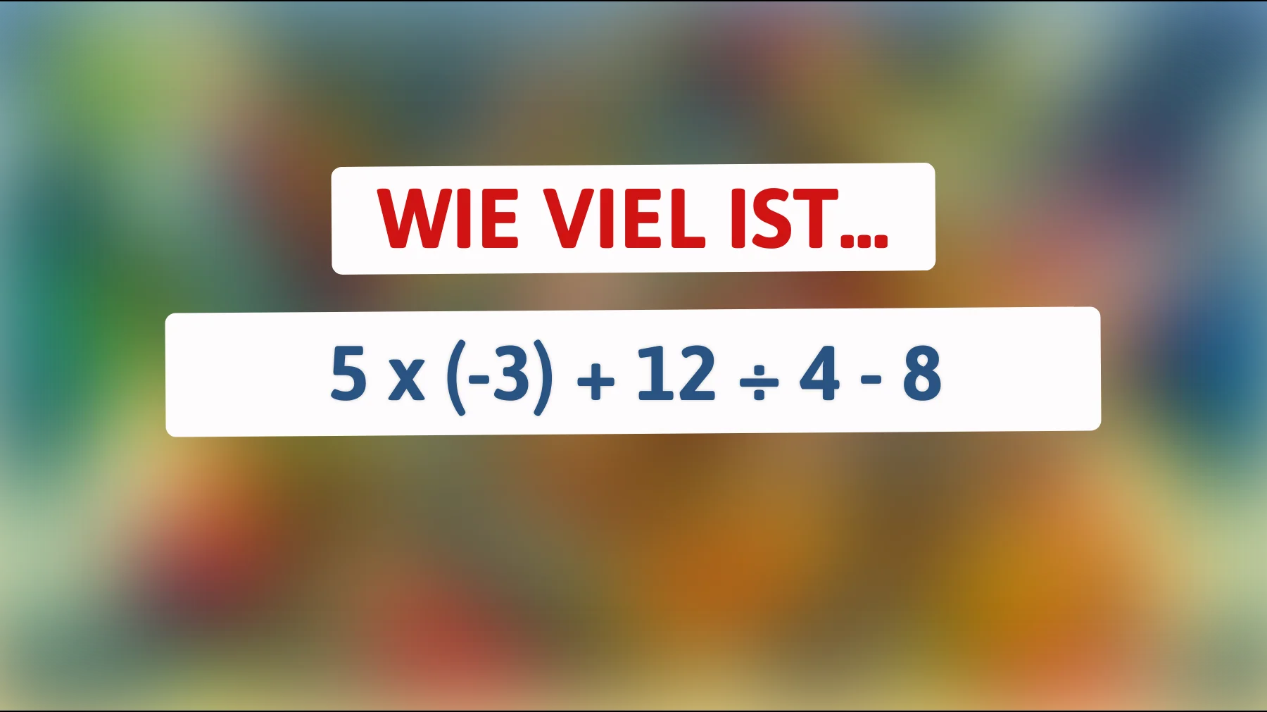 Nur wahre Genies können dieses mathematische Rätsel in Sekunden lösen! Bist du schlau genug?"